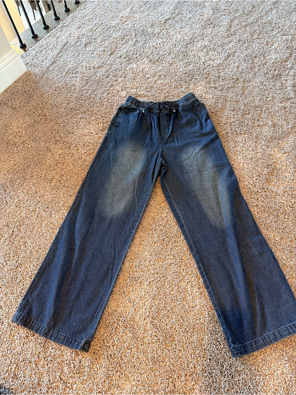Loewe Dark Blue Wide Leg Jeans